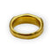 Bague 55 Bague en or jaune 750 et acier torsadé 58 Facettes 149072340