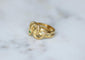 Bague 48 Bague ancienne serpent enroulé, émeraudes, or jaune 18 carats 58 Facettes