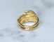 Bague 48 Bague ancienne serpent enroulé, émeraudes, or jaune 18 carats 58 Facettes