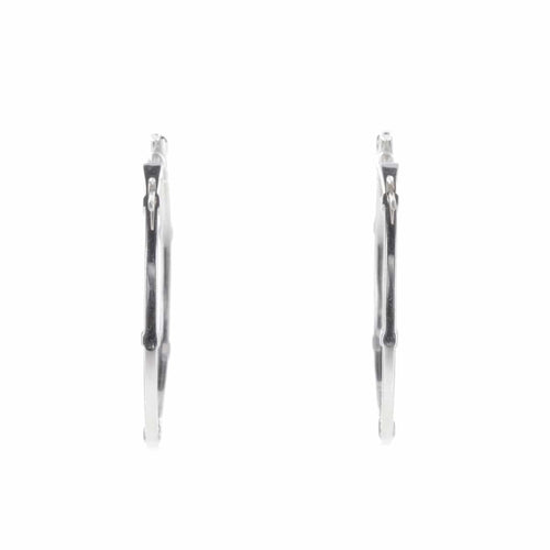 Boucles d'oreilles Créoles - Boucles d’oreilles en or blanc 18 carats et diamants 58 Facettes 2.18833