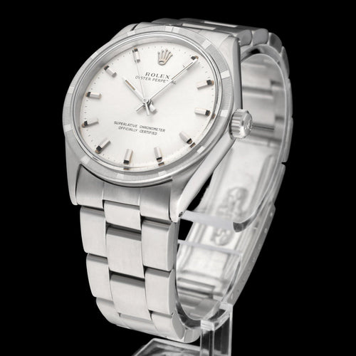Montre Rolex - Montre Oyster Perpetual 34, réf. 1007, 1970 58 Facettes ROL/OOP/260