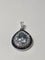 Pendentif Pendentif en or blanc avec aigue-marine, saphirs et diamants 58 Facettes Bague_009