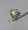 Bague 49.5 Bague fleur en or blanc 18 carats, perle de culture et diamants 58 Facettes Bague