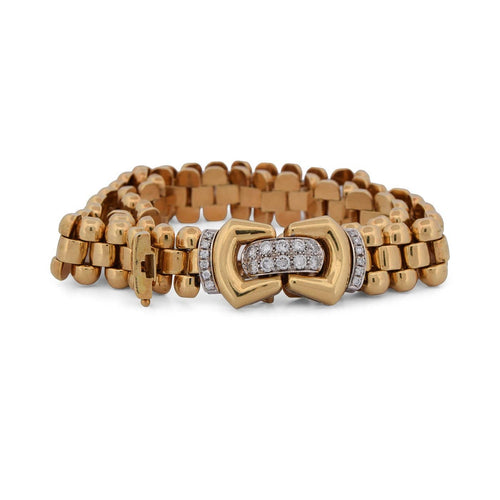 Collier Damiani - Collier en or jaune 18 kt avec diamants 58 Facettes CL60 128-30 (05589)