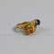 Bague 54 Bague Toi et Moi vintage en or jaune 18 carats, saphirs et diamants 58 Facettes