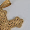 Pendentif Pendentif croix tréflée ajourée en or jaune 18 carats, 8 cm 58 Facettes