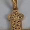 Pendentif Pendentif croix tréflée ajourée en or jaune 18 carats, 8 cm 58 Facettes
