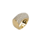 Bague Bague bandeau vintage pavée de diamants en or jaune 18 carats – 17,36 g 58 Facettes