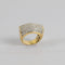 Bague Bague bandeau vintage pavée de diamants en or jaune 18 carats – 17,36 g 58 Facettes