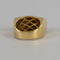 Bague Bague bandeau vintage pavée de diamants en or jaune 18 carats – 17,36 g 58 Facettes