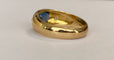 Bague 60 Bague pour homme en or jaune 18k avec saphir bleu et diamants 58 Facettes ring
