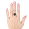 Bague 54 Pomellato Capri - Bague en or blanc, onyx noir et diamants 58 Facettes 535126_M