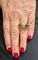 Bague 58 Bague Tank ancienne en or bicolore 18 carats, saphirs et diamants 58 Facettes 90699