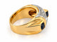 Bague 58 Bague Tank ancienne en or bicolore 18 carats, saphirs et diamants 58 Facettes 90699