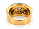 Bague 58 Bague Tank ancienne en or bicolore 18 carats, saphirs et diamants 58 Facettes 90699
