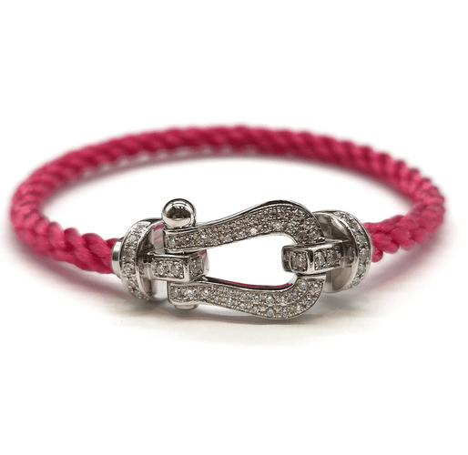Bracelet Fred - Bracelet Force 10 Grand Modèle en or blanc 18k, diamants 58 Facettes BOV/260059