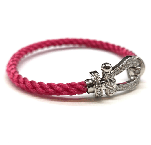 Bracelet Fred - Bracelet Force 10 Grand Modèle en or blanc 18k, diamants 58 Facettes BOV/260059