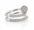 Bague 51 Cartier - Juste un Clou - Bague en or blanc 18 carats et diamants, taille 51 58 Facettes 90639