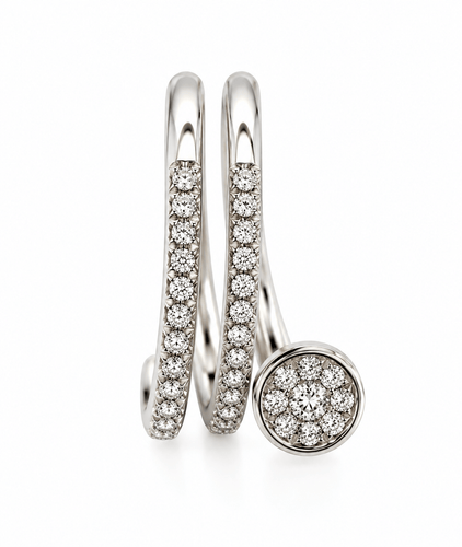 Bague 51 Cartier - Juste un Clou - Bague en or blanc 18 carats et diamants, taille 51 58 Facettes 90639