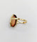 Bague 54 Art déco de Limoges - Bague en or 18k avec plaque émaillée au profil féminin 58 Facettes A08126