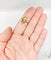 Bague 54 Art déco de Limoges - Bague en or 18k avec plaque émaillée au profil féminin 58 Facettes A08126