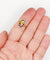 Bague 54 Art déco de Limoges - Bague en or 18k avec plaque émaillée au profil féminin 58 Facettes A08126