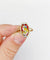 Bague 54 Art déco de Limoges - Bague en or 18k avec plaque émaillée au profil féminin 58 Facettes A08126