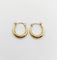 Boucles d'oreilles Créoles vintage en or 14k 58 Facettes A08127