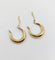 Boucles d'oreilles Créoles vintage en or 14k 58 Facettes A08127