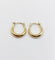 Boucles d'oreilles Créoles vintage en or 14k 58 Facettes A08127