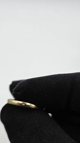 Bague 56 Bague marquise ancienne en or jaune et gris 18k, pavée de 19 diamants 58 Facettes Bague marquise