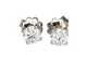 Boucles d'oreilles Boucles d’oreilles solitaires en or blanc 18 ct avec diamants 58 Facettes earrings