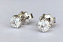 Boucles d'oreilles Boucles d’oreilles solitaires en or blanc 18 ct avec diamants 58 Facettes earrings