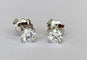Boucles d'oreilles Boucles d’oreilles solitaires en or blanc 18 ct avec diamants 58 Facettes earrings