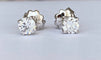 Boucles d'oreilles Boucles d’oreilles solitaires en or blanc 18 ct avec diamants 58 Facettes earrings
