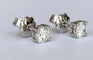 Boucles d'oreilles Boucles d’oreilles solitaires en or blanc 18 ct avec diamants 58 Facettes earrings