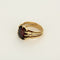 Bague 57 Bague vintage en or rose 18k avec grenat 58 Facettes BGGrenatR