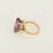 Bague 49 Bague vintage en or rose 18k sertie d’une améthyste 58 Facettes BGam8ctR