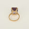 Bague 49 Bague vintage en or rose 18k sertie d’une améthyste 58 Facettes BGam8ctR