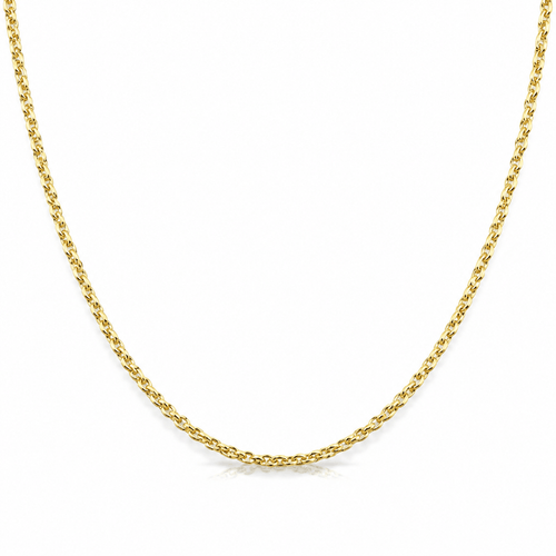 Collier Chaîne - Maille forçat en or jaune 18 carats 58 Facettes Chaîne maille forçat or jaune