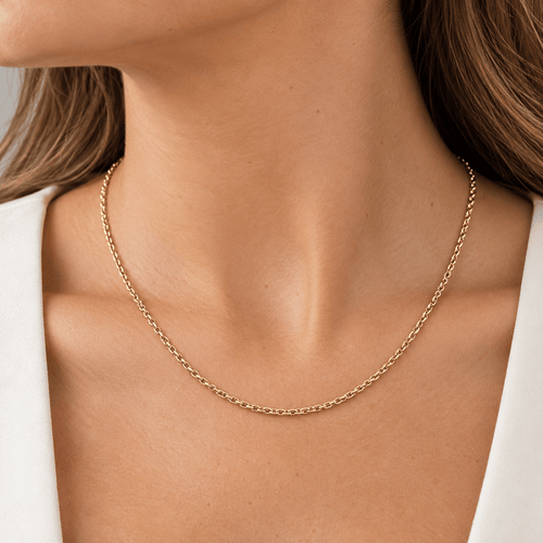 Collier Chaîne - Maille forçat en or jaune 18 carats 58 Facettes Chaîne maille forçat or jaune