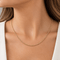 Collier Chaîne - Maille forçat en or jaune 18 carats 58 Facettes Chaîne maille forçat or jaune