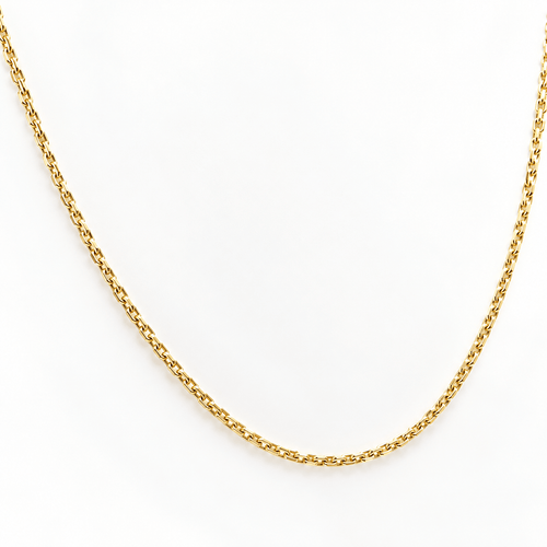 Collier Chaîne - Maille forçat en or jaune 18 carats 58 Facettes Chaîne maille forçat or jaune