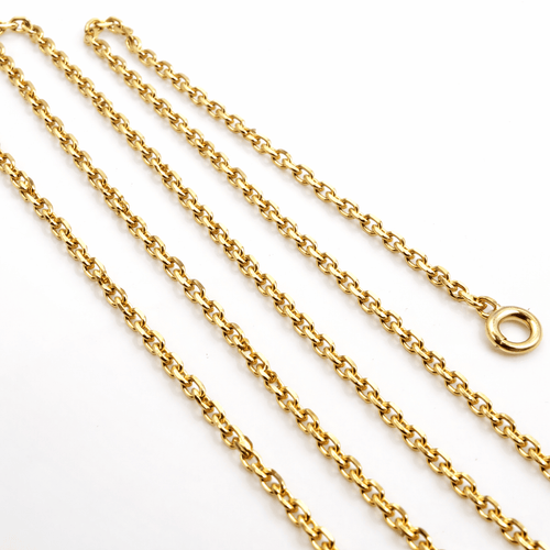 Collier Chaîne - Maille forçat en or jaune 18 carats 58 Facettes Chaîne maille forçat or jaune