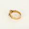 Bague 63 Chevalière vintage en or rose 18k avec initiales « BM » 58 Facettes ChevalièreBM