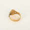 Bague 63 Chevalière vintage en or rose 18k avec initiales « BM » 58 Facettes ChevalièreBM