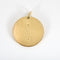 Pendentif Médaille vintage de la Vierge en or jaune 18k, 2,8 cm 58 Facettes MédailleVierge28mm