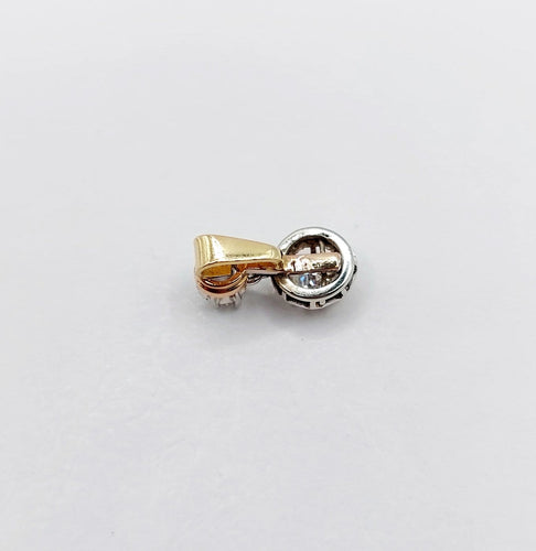 Pendentif Pendentif ancien en or rose 18k et platine, diamants taille ancienne, vers 1900 58 Facettes A08129