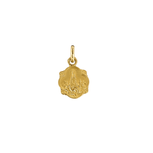 Pendentif Notre-Dame des Désemparés - Médaille ancienne en or jaune 18k 58 Facettes MédailledNDdDJ