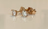 Boucles d'oreilles Boucles d’oreilles - Puces solitaires en or rose 18 carats avec diamants (0,39 ct) 58 Facettes earrings